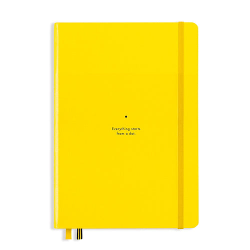 Leuchtturm1917 Bauhaus A5 Dotted Hardcover Notebook 8.3x5.7in Lemon