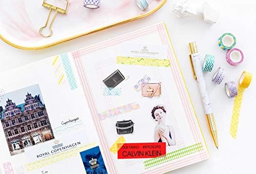 Yubbaex Mini Washi Tape Set 0.4in Wide Decorative Masking Rolls