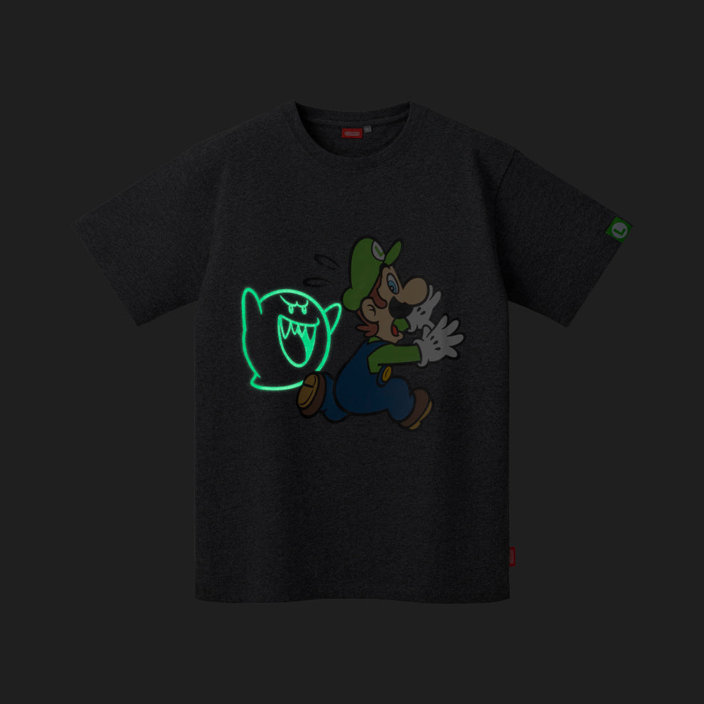 Nintendo Super Mario Luigi Glow-in-the-Dark T-Shirt Cotton Tee