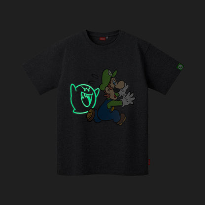 Nintendo Super Mario Luigi Glow-in-the-Dark T-Shirt Cotton Tee