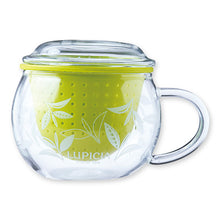 قم بتحميل الصورة في عارض الصور، Lupicia Original Designed Glass Tea Mug 330ml - Green