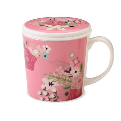 Lupicia SakuraCeramic Mug with Lid 300ml - Pink