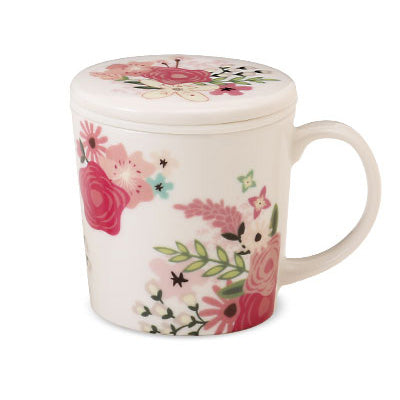Lupicia Sakura Ceramic Mug with Lid 300ml - White