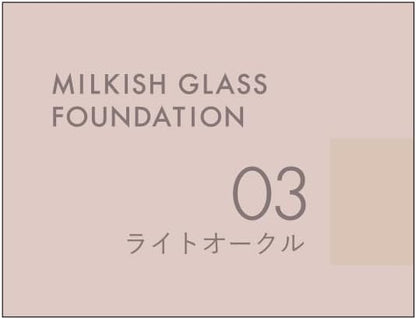 KiSS Milkish Glass foundation Pore Cover SPF34 "	 03 light ochre" - 30ml