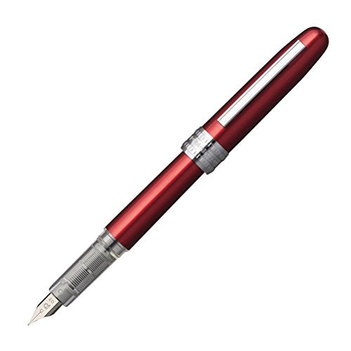 Platinum Plaisir Fountain Pen Fine Point Aluminum Body Blue