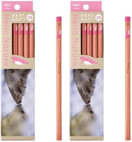 Tombow Hello Nature Kakikata 2B Graphite Pencils 12-Pack Seal