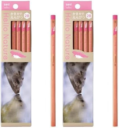 Tombow Hello Nature Kakikata 2B Graphite Pencils 12-Pack Seal