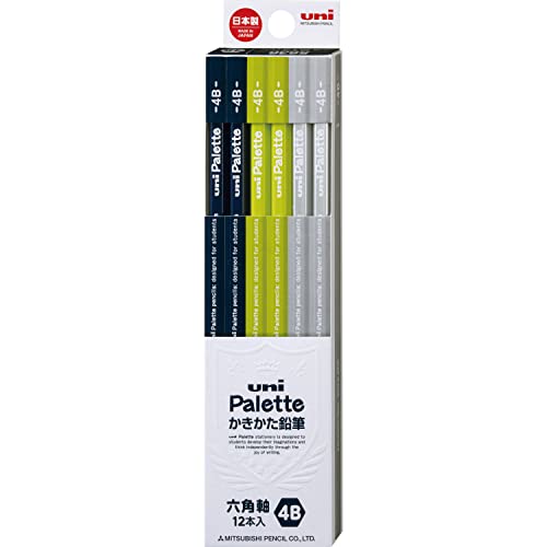 Mitsubishi Pencil Uni Palette Graphite Pencils 12-Pack Hexagonal Barrel