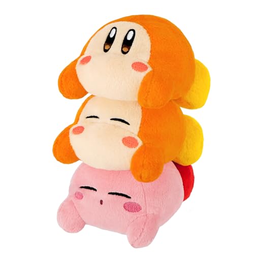 Sanei Boeki Kirby Play with Waddle Dee Die-Cut Cushion 15.7in