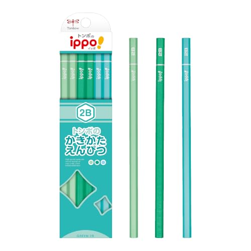 Tombow ippo! 2B Graphite Pencils Hexagonal Non-Character Design 12-Pack