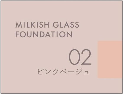 KiSS Milkish Glass foundation Pore Cover SPF34 "	02 pink beige" - 30ml