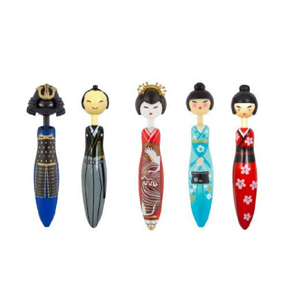 Noren Japanese Character Retractable Ballpoint Pen Funny Souvenir