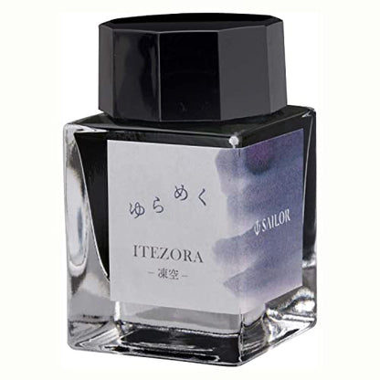 Sailor Yurameku Fountain Pen Ink Color-Changing Shading Itezora Pale Blue