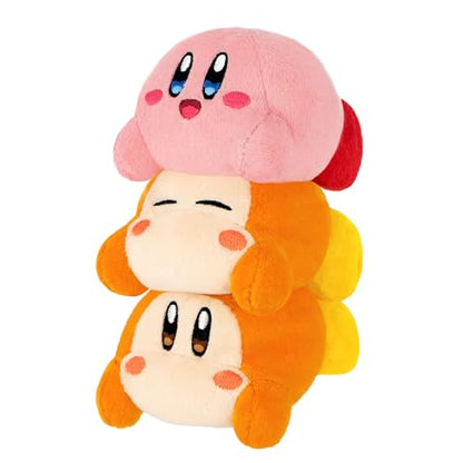 Sanei Boeki Kirby Play with Waddle Dee Die-Cut Cushion 15.7in