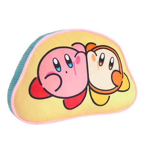 Sanei Boeki Kirby Play with Waddle Dee Die-Cut Cushion 15.7in