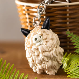 Princess Mononoke Mask and Kodama Keychain  - Ghibli Studio