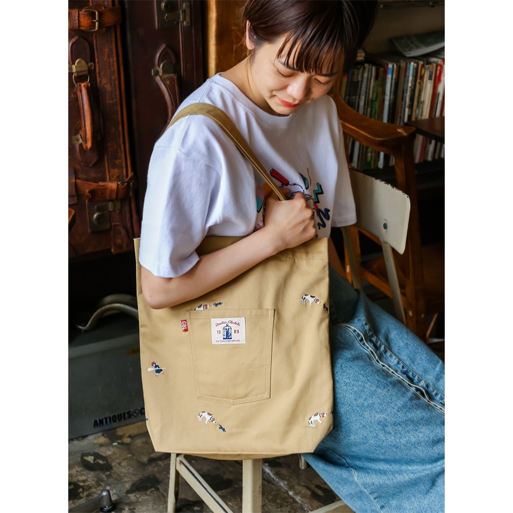 Kiki's Delivery Service Embroidered Tote Bag Searching 4990593489428