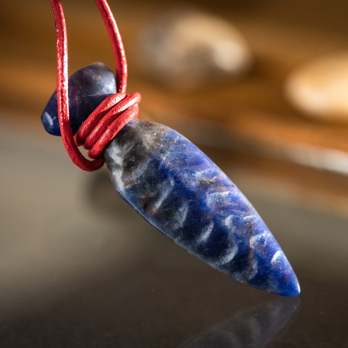 Princess Mononoke (Tama no Kogatana) Sodalite Stone Necklace - Ghibli Studio