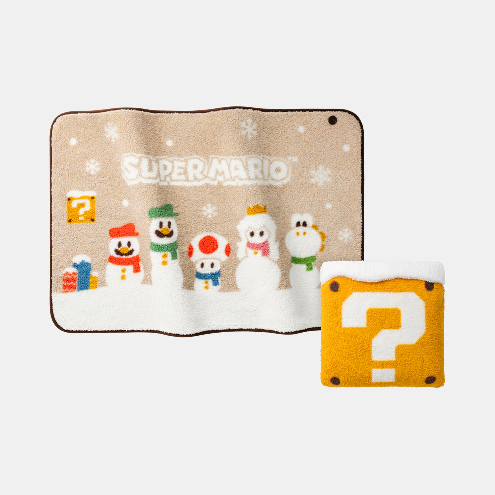 Nintendo Super Mario Winter Collection Cushion Blanket