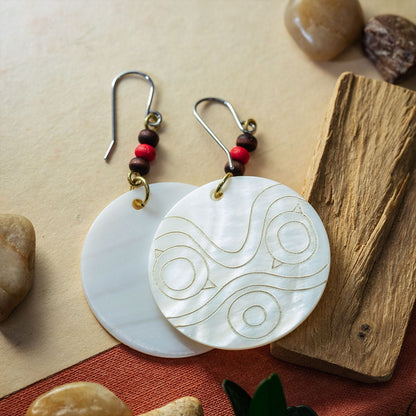 Princess Mononoke San's Shell Earrings - Ghibli Studio