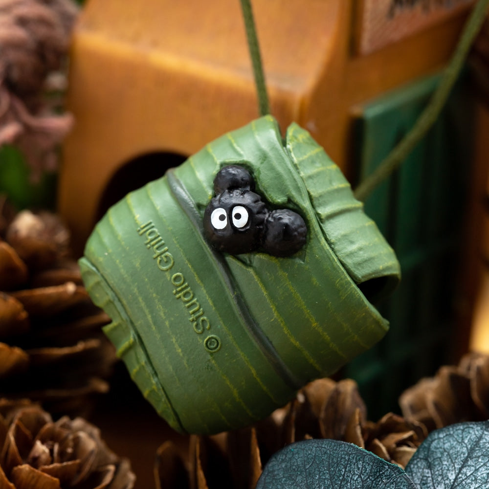 My Neighbor Totoro Korokoro Acorn Keychain Small Totoro and Makkuro Kurosuke