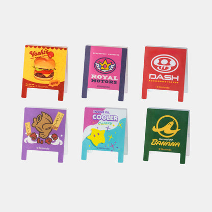Nintendo Super Mario Mario Kart World Signboard Clip Set