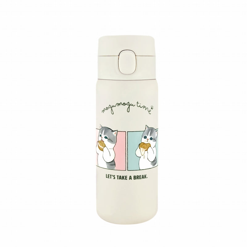 Toa Kinzoku Mofusand Stainless One-Push Bottle Maritozzo 12 fl oz