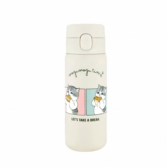 Toa Kinzoku Mofusand Stainless One-Push Bottle Maritozzo 12 fl oz
