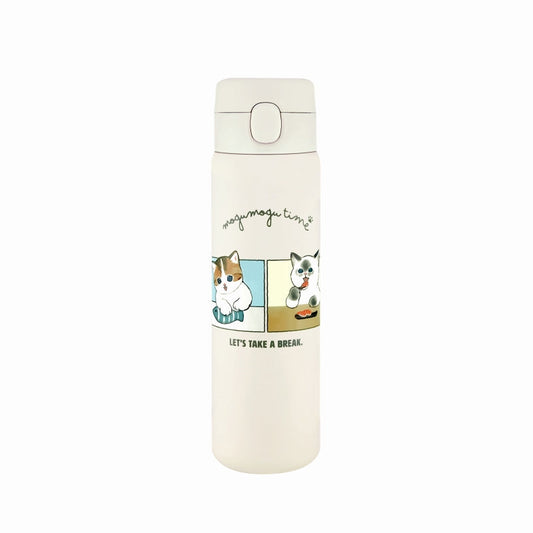 Toa Kinzoku Mofusand Stainless One-Push Water Bottle 480ml Sushi