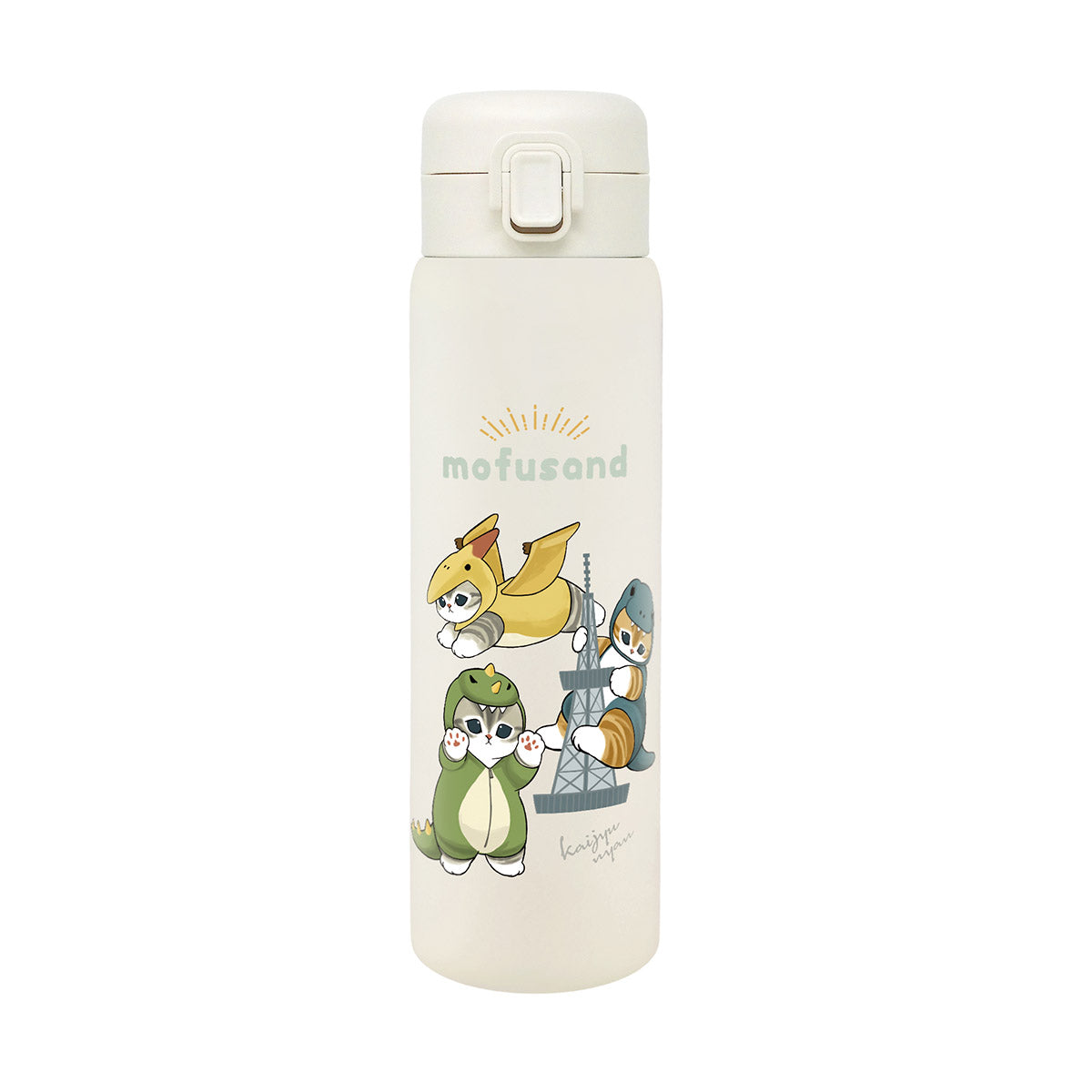 Mofusand Monster Cat Stainless Steel One-Push Bottle 480ml