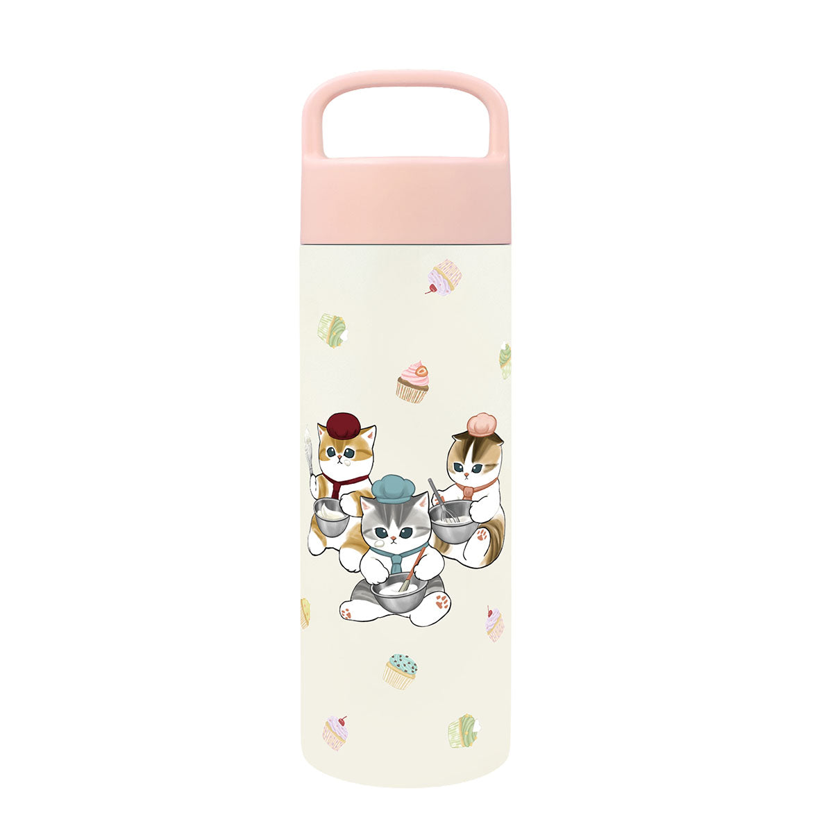 Mofusand Patissier Nyan Handle Stainless Steel Water Bottle 500ml