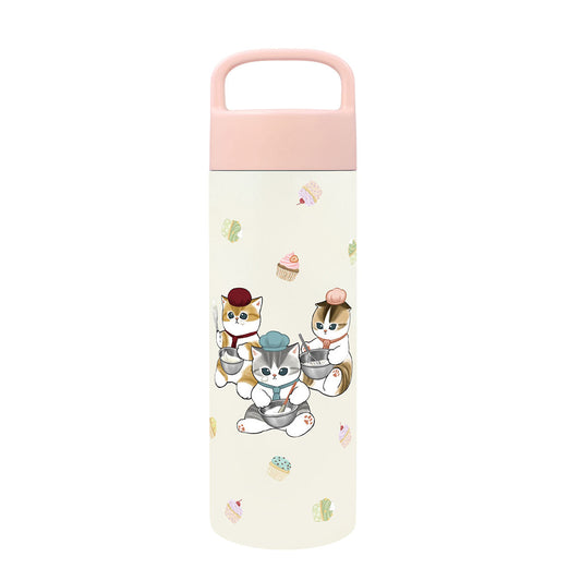 Mofusand Handle Stainless Steel Bottle Patissier Cat 17 fl oz
