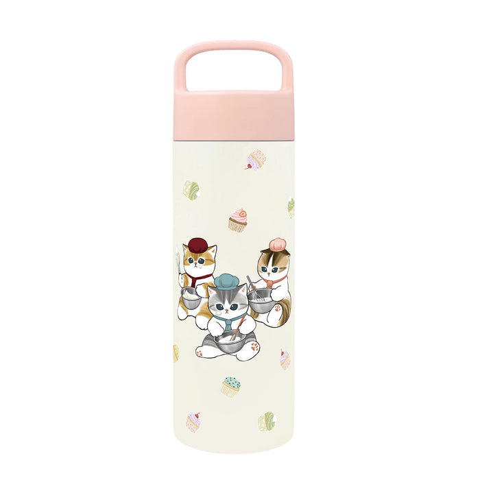 Mofusand Handle Stainless Steel Bottle Patissier Cat 17 fl oz
