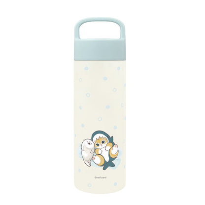 Mofusand Shark-Nyan Stainless Steel Water Bottle with Handle 500ml