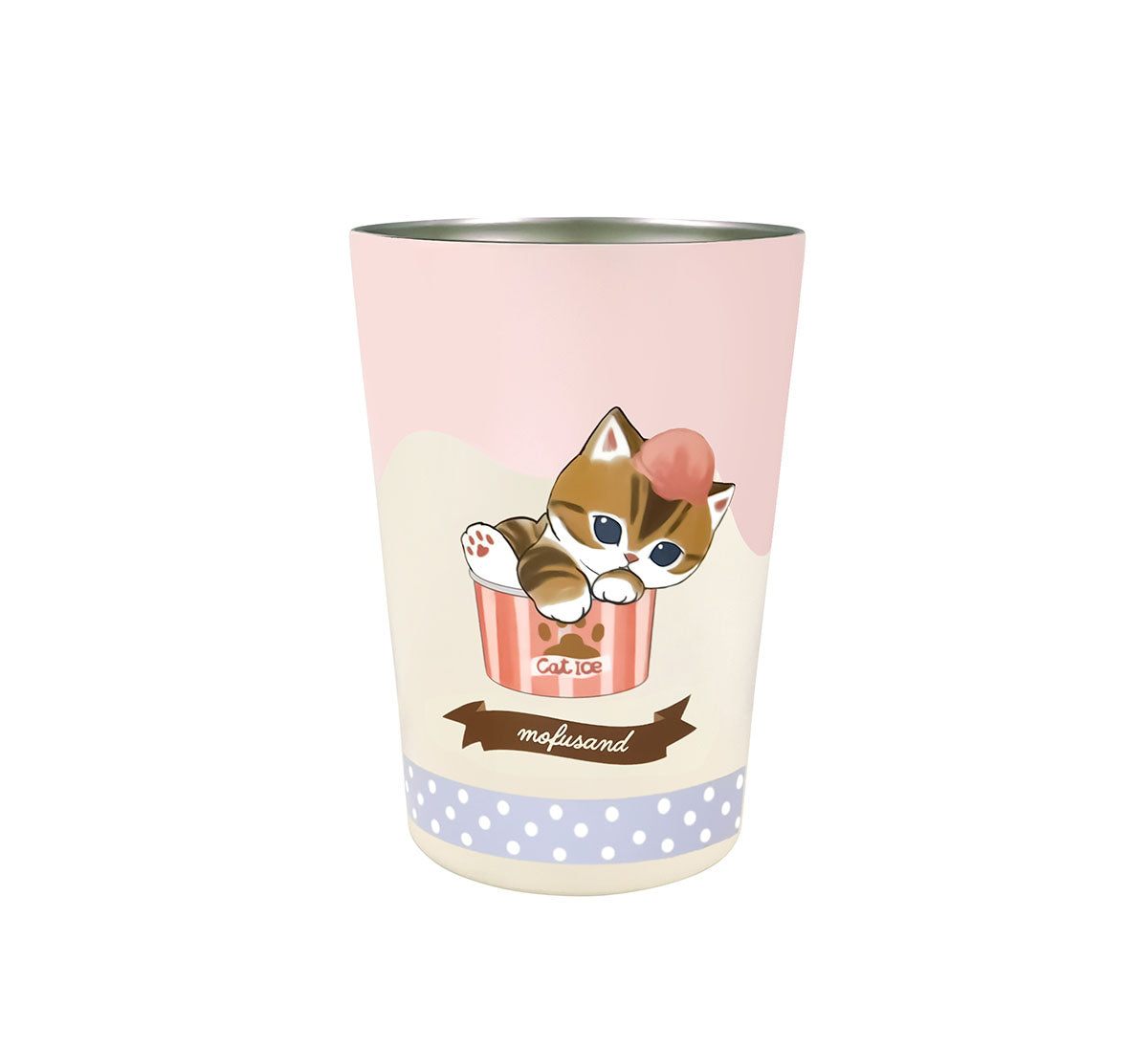 Mofusand Ice Nyan 2-Way Stainless Steel Insulated Tumbler Cup