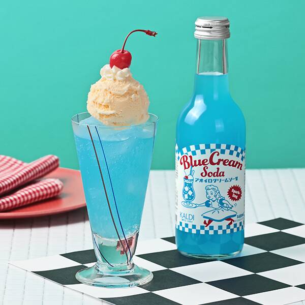 Japanese Retro Blue Cream Soda 245ml