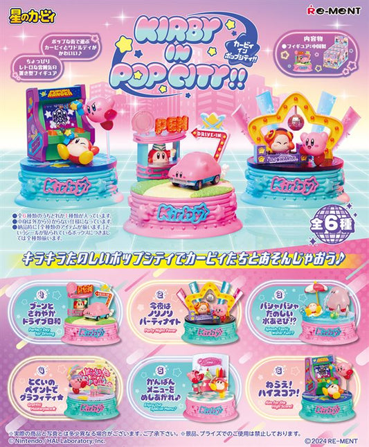 RE-Ment Kirby in Pop City Figure Collection (Full Collection - 6 Figures)