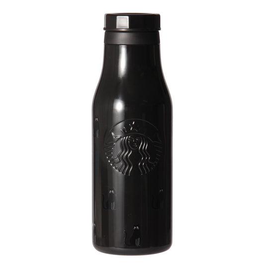 Starbucks Halloween Glow-in-the-Dark Cat Stainless Steel Bottle 16 fl oz