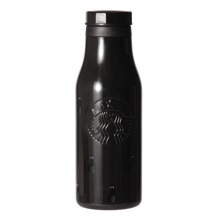 Starbucks Halloween Glow-in-the-Dark Cat Stainless Steel Bottle 16 fl oz