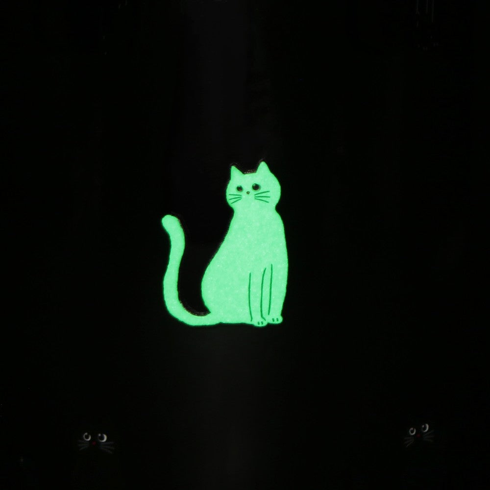 Starbucks Halloween Glow-in-the-Dark Cat Stainless Steel Bottle 16 fl oz