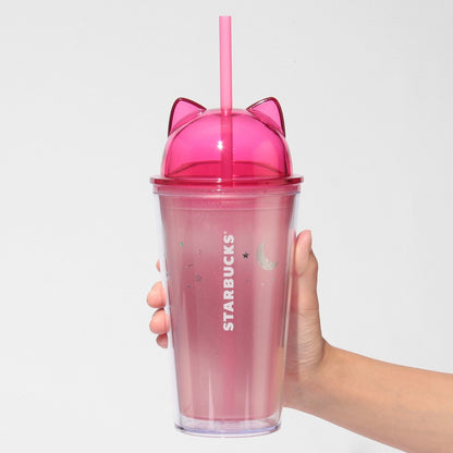 Starbucks Halloween Cat Cold Cup Tumbler 16 fl oz