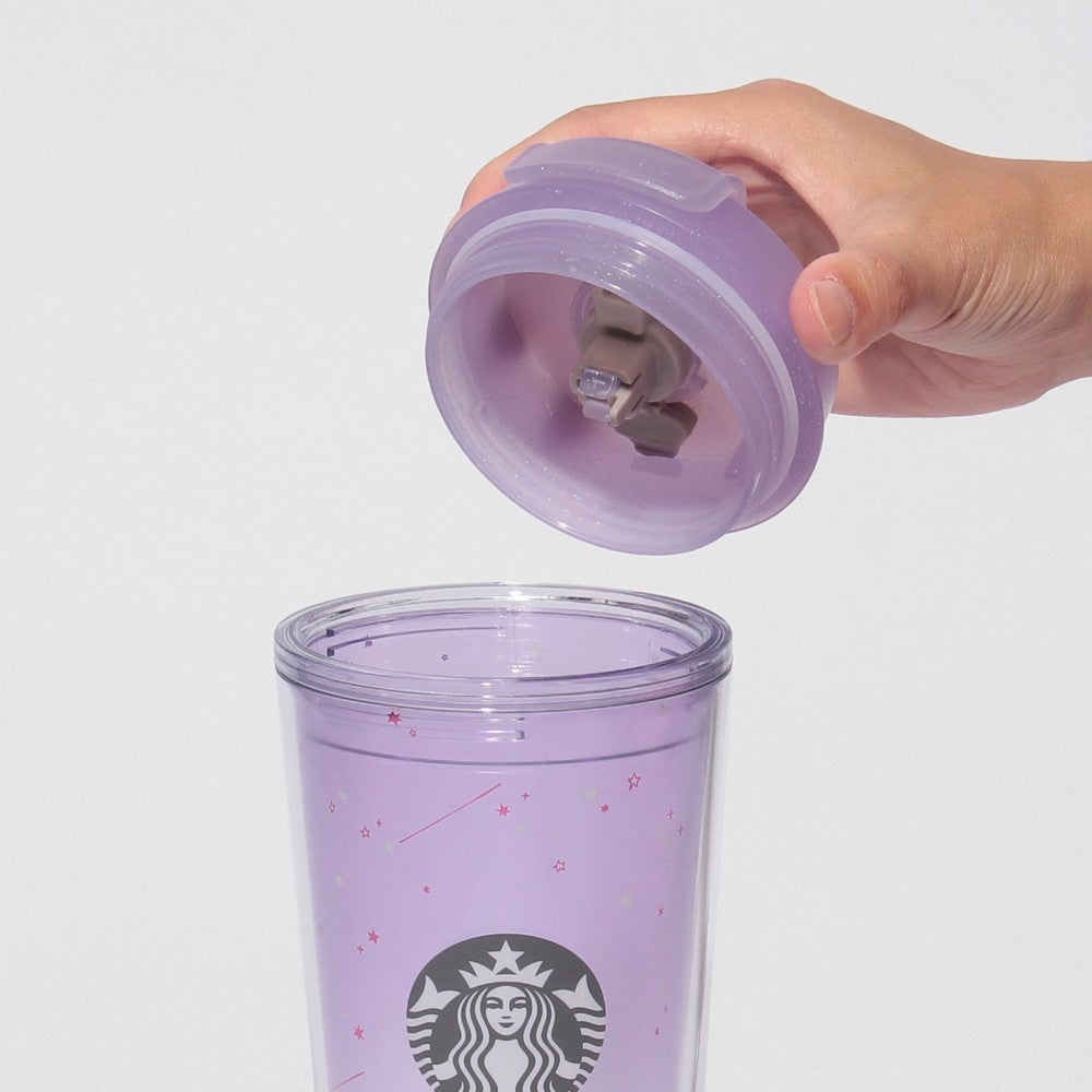 Starbucks Halloween Glow-in-the-Dark Cat Snow Dome Tumbler 12 fl oz