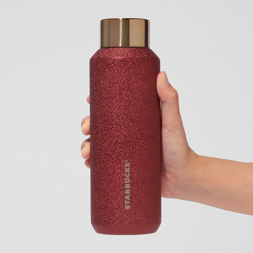 Starbucks Holiday 2026 Glitter Stainless Steel Bottle with Gift Box 16 oz