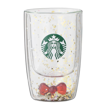 Starbucks Holiday 2026 Double Wall Ribbon Glass with Gift Box 12 oz