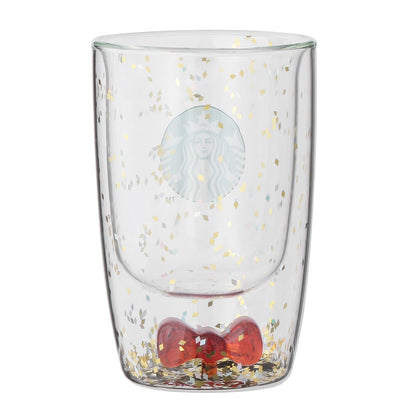 Starbucks Holiday 2026 Double Wall Ribbon Glass with Gift Box 12 oz