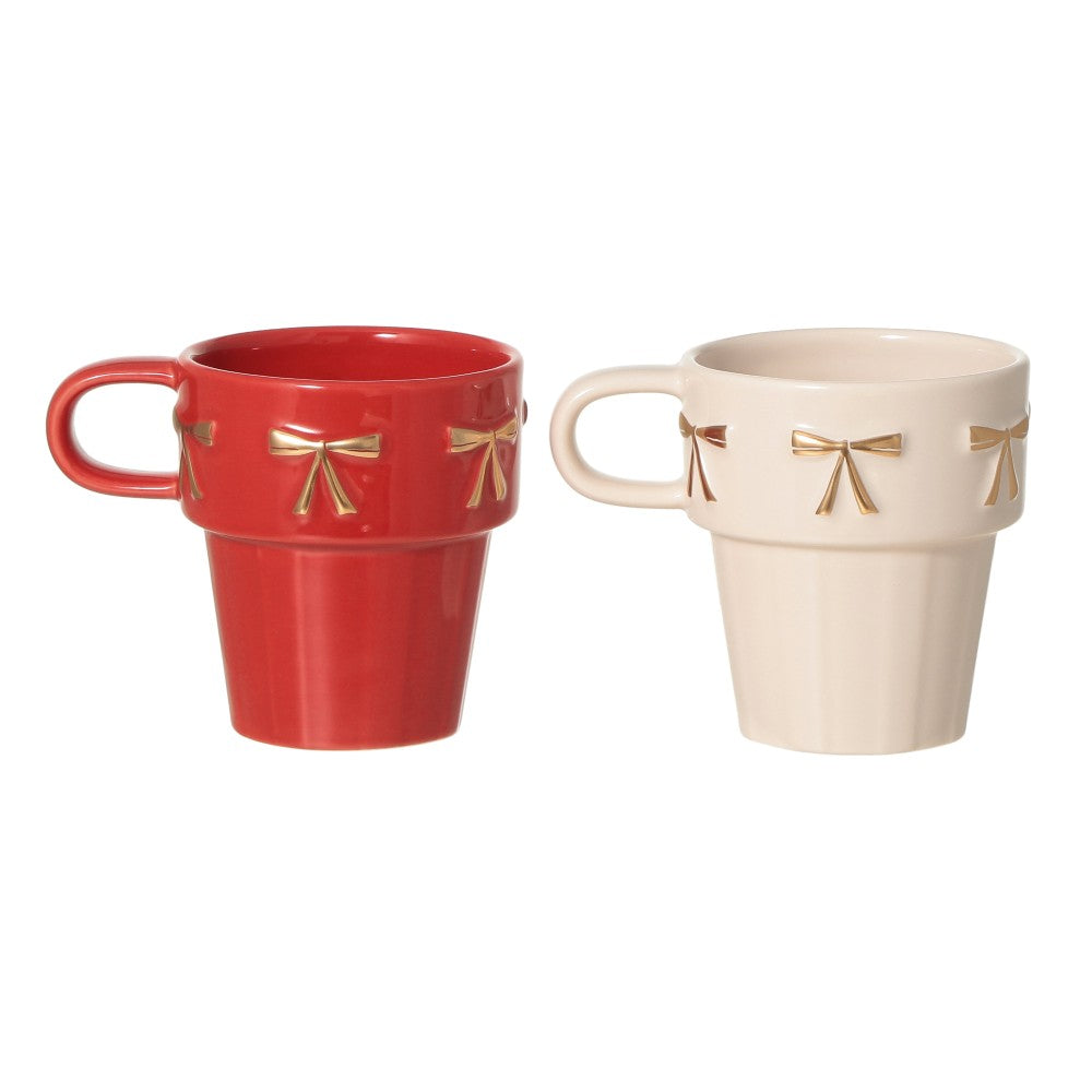 Starbucks Holiday 2026 Stacking Mug Pair Set 8 oz