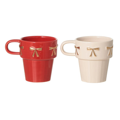 Starbucks Holiday 2026 Stacking Mug Pair Set 8 oz
