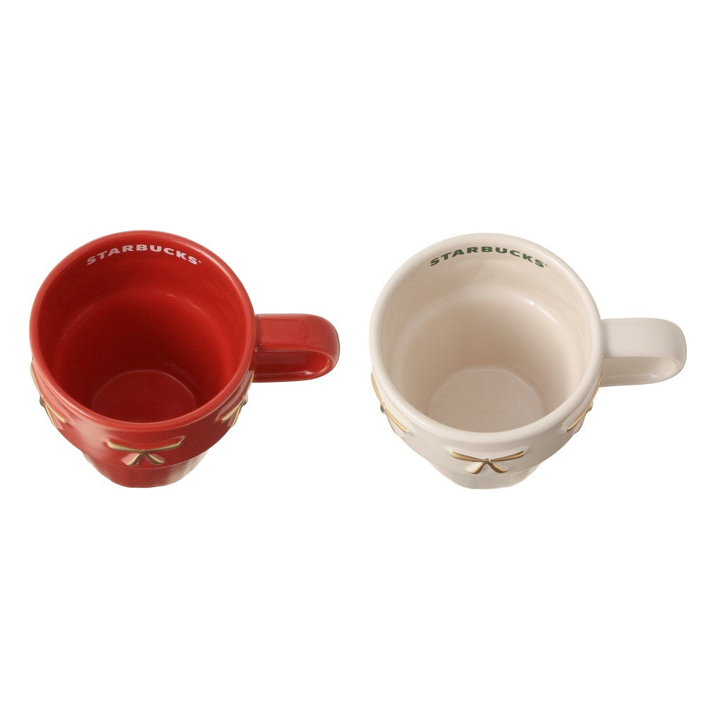 Starbucks Holiday 2026 Stacking Mug Pair Set 8 oz