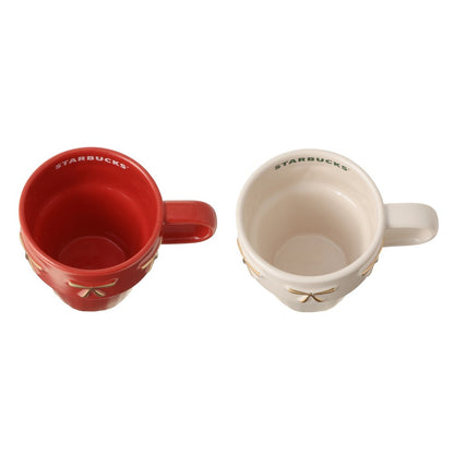 Starbucks Holiday 2026 Stacking Mug Pair Set 8 oz