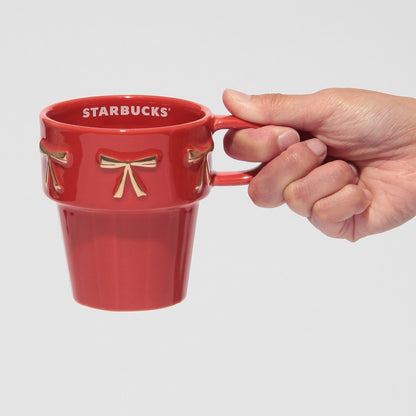 Starbucks Holiday 2026 Stacking Mug Pair Set 8 oz
